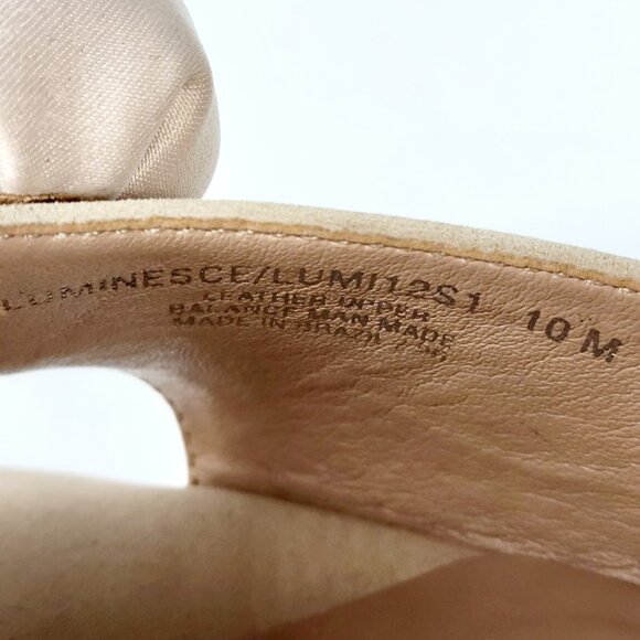 STEVE MADDEN luminesce suede flower platform dress sandals Sz 10 NEW - Picture 8 of 9